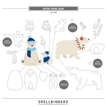 Load image into Gallery viewer, Dies: Spellbinders-POLAR BEAR PALS ETCHED DIES FROM THE NORTH POLE FRIENDS COLLECTION BY SIMON HURLEY