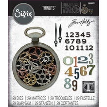Load image into Gallery viewer, Dies: Sizzix-Thinlits Dies By Tim Holtz 29/Pkg-Vault Watch Gears