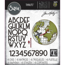 Load image into Gallery viewer, Dies: Sizzix-Thinlits Dies By Tim Holtz 45/Pkg-Vault World Travel