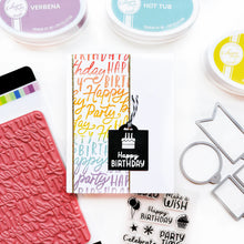 Load image into Gallery viewer, Stamps: Catherine Pooler Designs-Block & Script Birthday Background Stamp