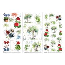Load image into Gallery viewer, Embellishments: 49 and Market-Summer Porch Botanical Rub-on Transfer Set