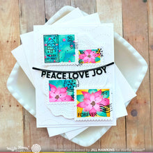 Load image into Gallery viewer, Stamps: Waffle Flower-Postage Collage North Pole Stamp Set