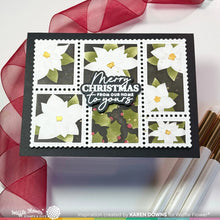 Load image into Gallery viewer, Stencils: Waffle Flower-Postage Collage Poinsettia Stencil