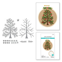 Load image into Gallery viewer, Dies: Spellbinders-FAUX EMBROIDERED SPRUCE ETCHED DIES