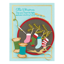 Load image into Gallery viewer, Stamps: Spellbinders-NICHOL'S NEEDLEWORK SENTIMENTS CLEAR STAMP SET