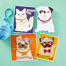 Load image into Gallery viewer, Stamps: Spellbinders-CATS AND PUGS SENTIMENTS CLEAR STAMP SET
