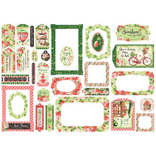Load image into Gallery viewer, Embellishments: Graphic 45 Chipboard Tags & Frames-Sunshine On My Mind