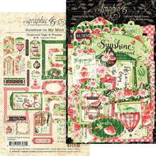 Load image into Gallery viewer, Embellishments: Graphic 45 Chipboard Tags & Frames-Sunshine On My Mind