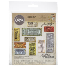 Load image into Gallery viewer, Dies: Sizzix Framelits Dies By Tim Holtz-Ticket Booth