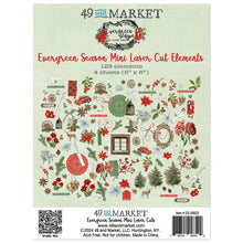 Load image into Gallery viewer, Embellishments: 49 And Market-Evergreen Season Mini Laser Cut Outs