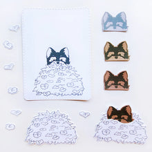 Load image into Gallery viewer, Stamps: Catherine Pooler Designs-Peeking Yorkie Stamp Set