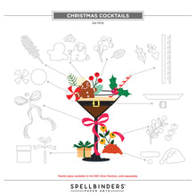 Load image into Gallery viewer, Dies: Spellbinders-CHRISTMAS COCKTAILS ETCHED DIES