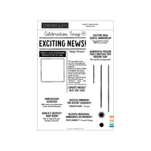 Load image into Gallery viewer, Stamps: Concord & 9th-Happy Headlines