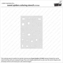 Load image into Gallery viewer, Stencils: Lawn Fawn-Sweet Spiders Coloring Stencil
