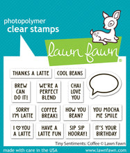 Load image into Gallery viewer, Stamps: Lawn Fawn-Tiny Sentiments: Coffee