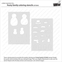 Load image into Gallery viewer, Stencils: Lawn Fawn-Frosty Family Coloring Stencils