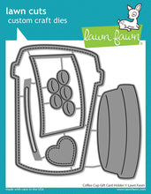 Load image into Gallery viewer, Dies: Lawn Fawn-Coffee Cup Gift Card Holder