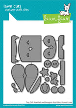 Load image into Gallery viewer, Dies: Lawn Fawn-Tiny Gift Box Owl and Penguin Add-On