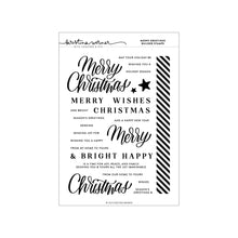 Load image into Gallery viewer, Stamps: Kristina Werner with Concord & 9th-MERRY GREETINGS BUILDER STAMP SET