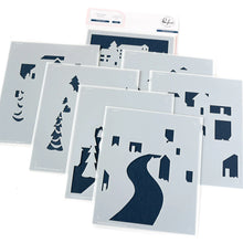 Load image into Gallery viewer, Stencils: Pinkfresh Studio-Holiday Street Stencils