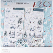 Load image into Gallery viewer, Scrapbooking/Card Kits: Little Birdie Christmas 12"x12" Paper Crafting Kit-Joy of Winter