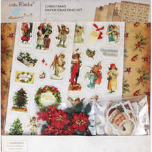 Load image into Gallery viewer, Card/Scrapbooking Kit: Little Birdie Christmas 12"x12" Paper Crafting Kit-Joyful Celebration