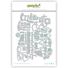 Load image into Gallery viewer, Dies: Honey Bee Stamps-Lovely Layers: Fireplace Holiday Add-On