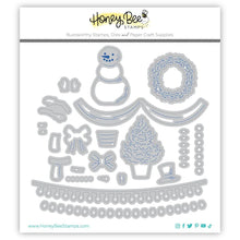 Load image into Gallery viewer, Dies: Honey Bee Stamps-Lovely Layers: Front Porch Holiday Add-On