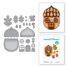 Load image into Gallery viewer, Dies: Spellbinders-FELT AUTUMN ACORN HOUSE ETCHED DIES FROM THE FELT STITCH & CREATE COLLECTION BY NICOLE SPOHR