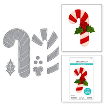 Load image into Gallery viewer, Dies: Spellbinders-FELT CANDY CANE ETCHED DIES FROM THE FELT STITCH & CREATE COLLECTION BY NICOLE SPOHR