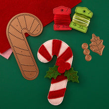 Load image into Gallery viewer, Dies: Spellbinders-FELT CANDY CANE ETCHED DIES FROM THE FELT STITCH & CREATE COLLECTION BY NICOLE SPOHR