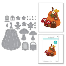 Load image into Gallery viewer, Dies: Spellbinders-FELT PUMPKIN LANE HOUSE ETCHED DIES FROM THE FELT STITCH & CREATE COLLECTION BY NICOLE SPOHR