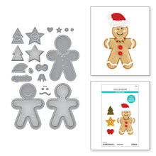 Load image into Gallery viewer, Dies: Spellbinders-FELT GINGERBREAD BOY & GIRL ETCHED DIES FROM THE FELT STITCH & CREATE COLLECTION BY NICOLE SPOHR