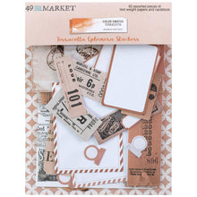 Load image into Gallery viewer, Embellishments: 49 And Market Ephemera Stackers-Color Swatch: Terracotta
