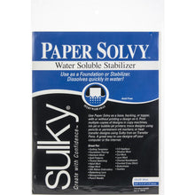 Load image into Gallery viewer, Mixed Media: Sulky Paper Solvy Water-Soluble Stabilizer 12/Pkg