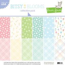 Load image into Gallery viewer, 12x12 Paper: Lawn Fawn-Bitsy Blooms Collection Pack