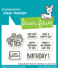 Load image into Gallery viewer, Stamps: Lawn Fawn-Spring Basket Add-On: Birthday