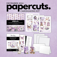 Load image into Gallery viewer, Card Kit: Paper Rose-PAPERCUTS CARDMAKING KIT - DECEMBER 2024 LAVENDER & FAIRIES