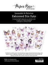 Load image into Gallery viewer, Embellishments: Paper Rose Studio-LAVENDER & FAIRIES EMBOSSED DIE CUTS