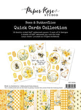 Load image into Gallery viewer, Card Kit: Paper Rose Studio-BEES & BUTTERFLIES 6X8" QUICK CARDS COLLECTION