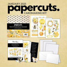 Load image into Gallery viewer, Card Kit: Paper Rose Studio-PAPERCUTS CARDMAKING KIT - JANUARY 2025 BEES & BUTTERFLIES