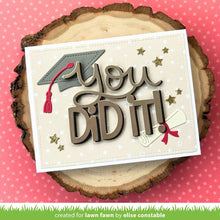 Load image into Gallery viewer, Dies: Lawn Fawn - woodland critter huggers graduation add-on