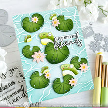 Load image into Gallery viewer, Stencils: Waffle Flower-Shimmering Water Stencil