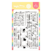 Load image into Gallery viewer, Stamps: Waffle Flower-Script Texture Stamp Set
