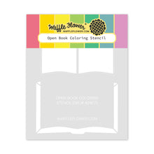 Load image into Gallery viewer, Stencils: Waffle Flower-Open Book Coloring Stencil