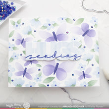 Load image into Gallery viewer, Stencils: Waffle Flower-Postage Collage Spring Breeze Stencil