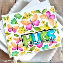 Load image into Gallery viewer, Stencils: Waffle Flower-Postage Collage Spring Breeze Stencil