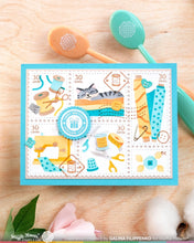 Load image into Gallery viewer, Stamps: Waffle Flower-Postage Collage Sew Fun Stamp Set