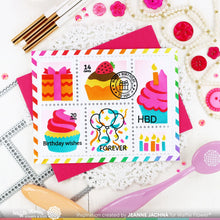 Load image into Gallery viewer, Stencils: Waffle Flower-Postage Collage Cupcake Stencil
