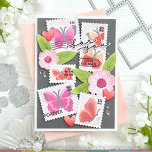 Load image into Gallery viewer, Stencils: Waffle Flower-Postage Collage Butterfly Stencil
